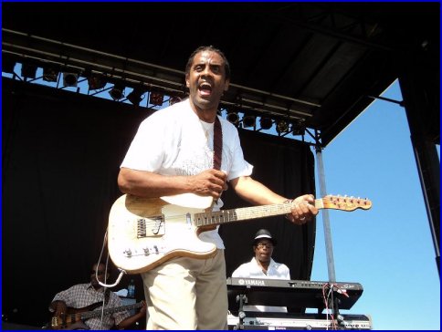 Kenny Neal shouting out some blues
