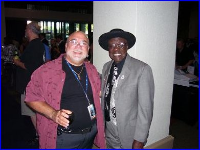 A couple of real blues men - Blewzzman Pete and Blues Man Bob Stroger, BMA winner for 