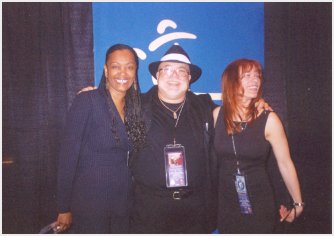 DEBORAH COLEMAN and RENEE AUSTIN with Pete the Blewzzman